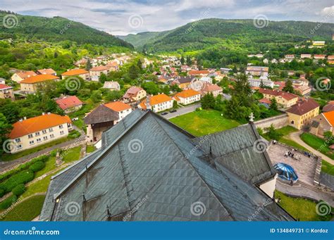 View at Historical Center of Kremnica Stock Image - Image of mountains ...