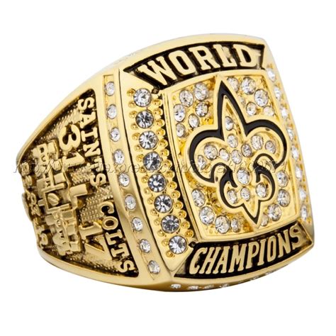 Replica 2009 New Orleans Saints Super Bowl Football Championship Rings ...