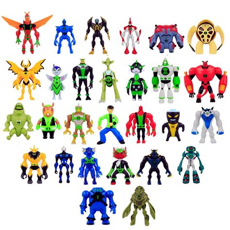 Ben 10 Omniverse Action Figures Tennyson Wildmutt Alien Swarm Force Hero Figurine Ben10 Cartoon ...