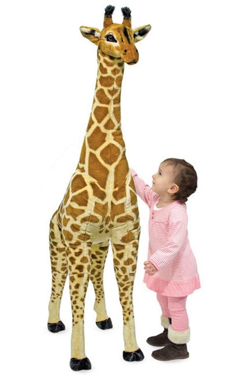 A 53-inch-tall plush giraffe that's as great for décor as it for ...