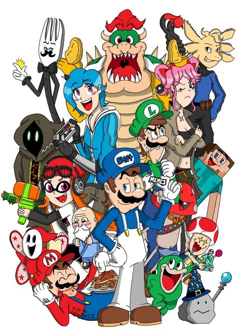 FTF The Wonderful, Wonderful Toonist on Twitter | Mario comics, Nintendo fan art, Mario and luigi