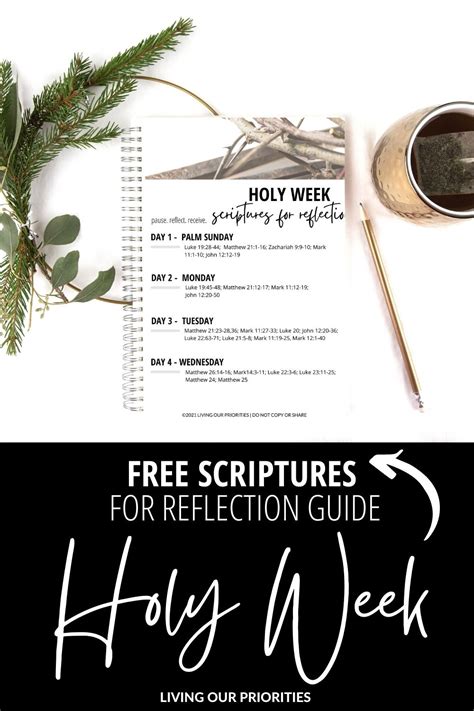 Holy Week Scriptures For Reflections Guide