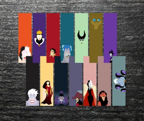 Disney Villains Bookmarks | aftcra