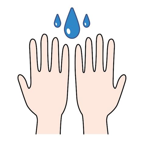 Premium Vector | Washing hands to keep clean cartoon icon