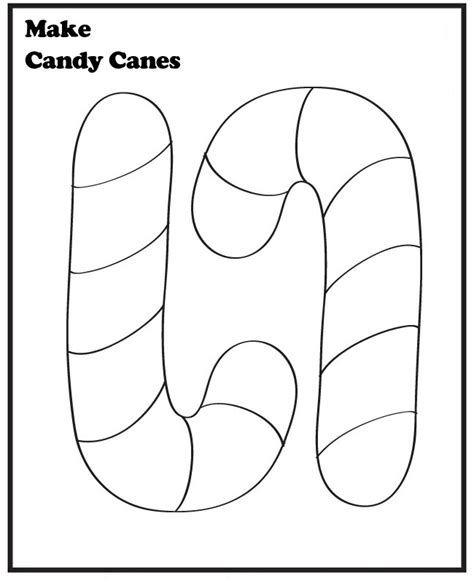 Free Printable Candy Cane Coloring Pages For Kids