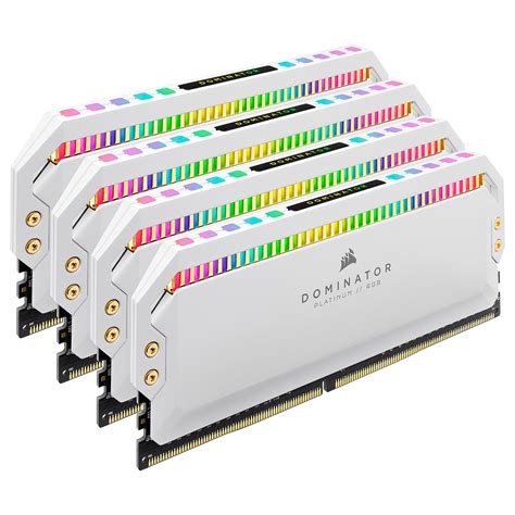 Corsair Dominator Platinum RGB 32GB (4x8GB) DDR4 3600MHz CL18 - White ...