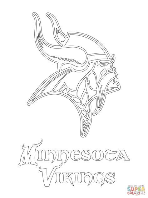 Minnesota Vikings Logo Coloring Page | Free Printable Coloring Pages ...