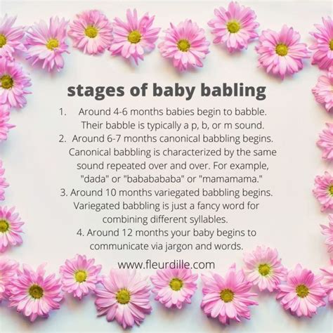 Stages of Baby Babbling | Fleurdille