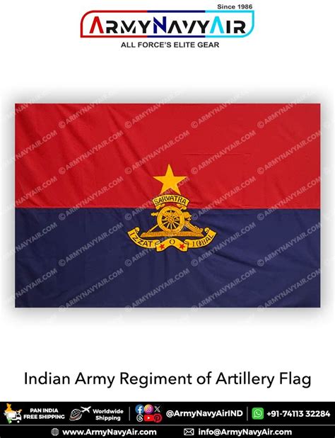 Buy Indian Army Artillery Regiment Flag Online at ArmyNavyAir.com