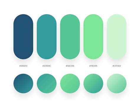 32 Beautiful Color Palettes With Their Corresponding Gradient Palettes