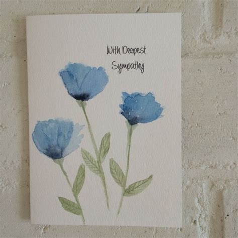 Sympathy Card Watercolor Sympathy Card Condolence Card One - Etsy ...