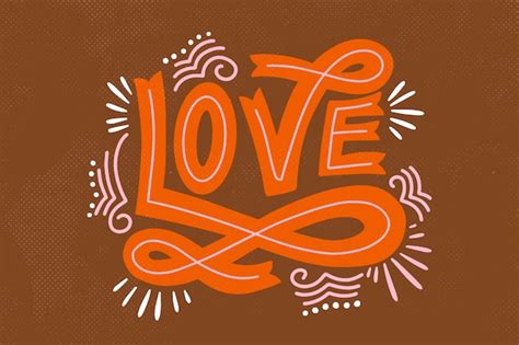 Free Vector | Vintage style love lettering