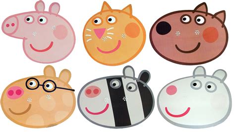 PEPPA PIG - FUN PARTY FACE MASK - 6 TO CHOOSE FROM - LICENSED PRODUCT | Peppa pig birthday party ...