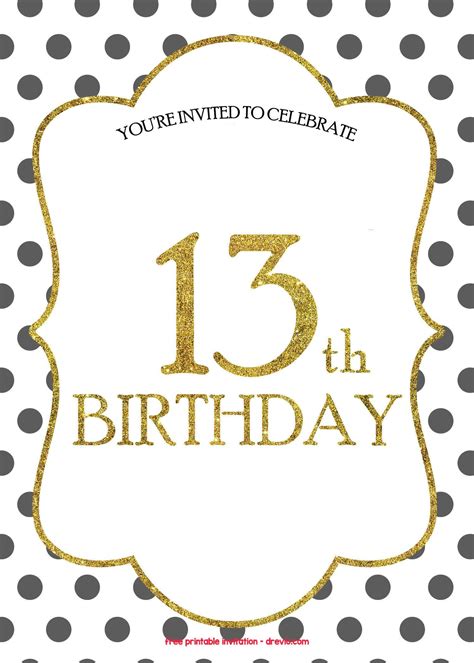 Teen Boy Birthday Invitations 13th Birthday Invitations Boy Printable Download or Printed Teen ...