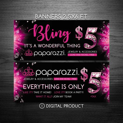 Paparazzi banner, 2 horizontal banners 2.5x6 ft, paparazzi signs ...