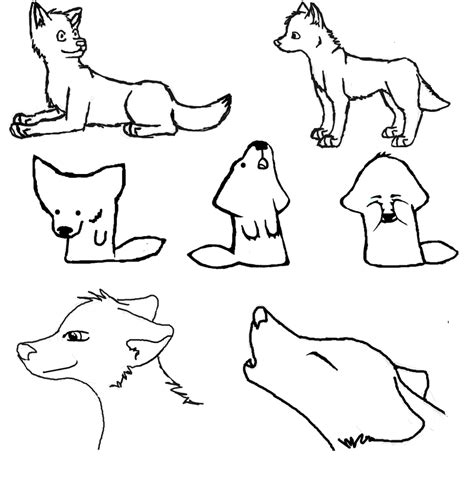 Easy Wolf Drawings - Cliparts.co