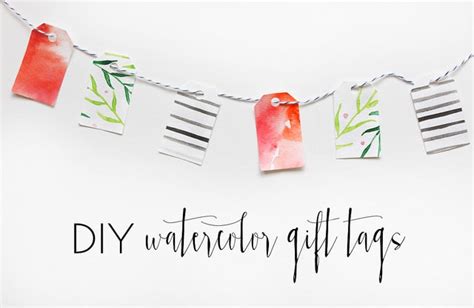 DIY Sweet and Simple Watercolor Gift Tags - Lolly Jane