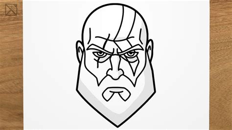 God Of War Kratos Face Drawing