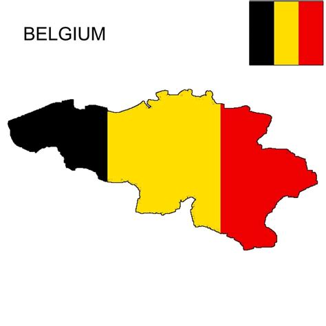 Belgium Flag Map and Meaning | Mappr