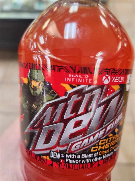 The Halo Infinite marketed MTN Dew Game Fuel Citrus Cherry is already ...