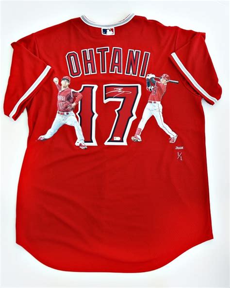 Shohei Ohtani Angels Nike Signed & Hand Painted Jersey SOLD OUT - Big Time Bats