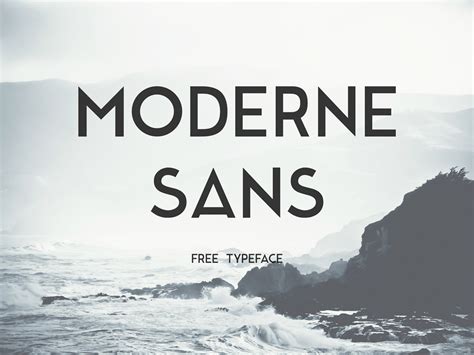 Moderne Sans Typeface - Befonts.com