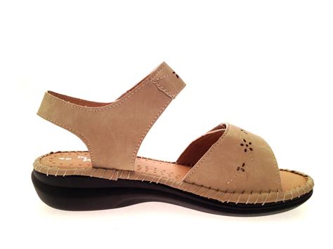 WOMENS LOW WEDGE WIDE COMFORT CUSHIONED SANDALS SUMMER SHOES LADIES ...