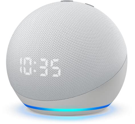 Amazon Echo Dot (4th Gen) Smart speaker with clock and Alexa Glacier ...