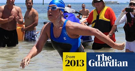 Diana Nyad becomes first to swim from Cuba to Florida without shark cage | Florida | The Guardian