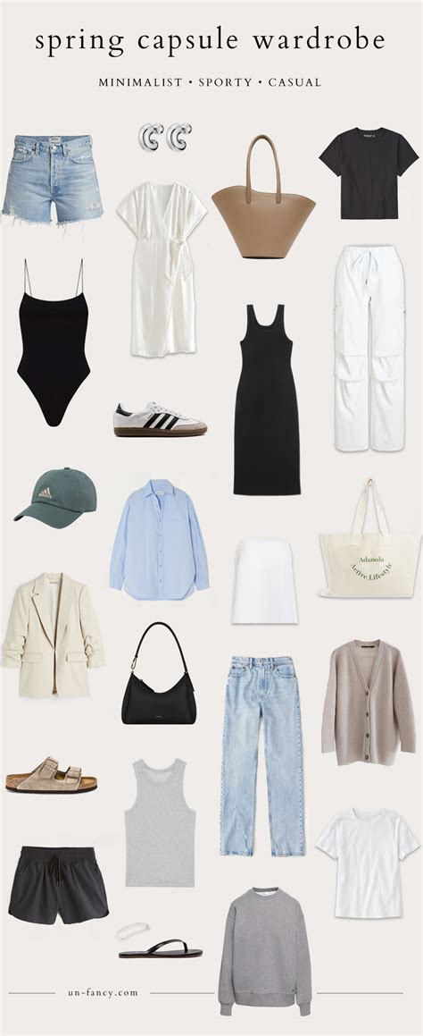 spring 2023 capsule wardrobe {minimalist • sporty • casual}