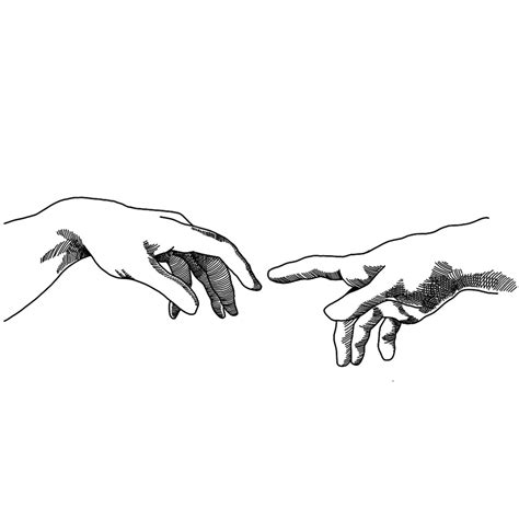 The Creation Of Adam Hands Tattoo