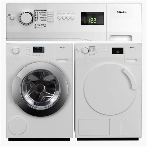 Miele washing machine model - TurboSquid 1414648