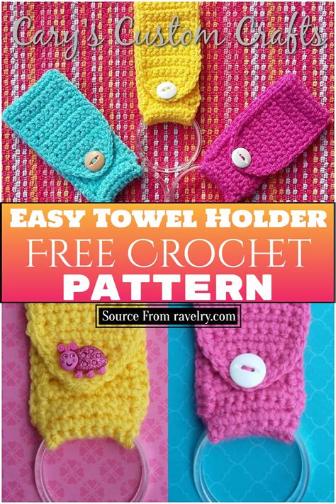15 Free Crochet Towel Holder Patterns - DIYS Craftsy