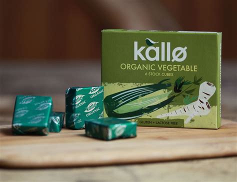 Vegetable Stock Cubes, Organic, Kallo (66g)