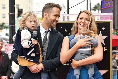 Ryan Reynolds Receives His Hollywood Walk Of Fame Star With His Whole Family - PARENTSWORLD