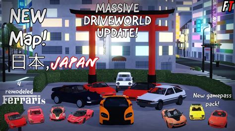 HUGE UPDATE IN ROBLOX DRIVE WORLD! (JAPAN MAP & MORE!) - YouTube