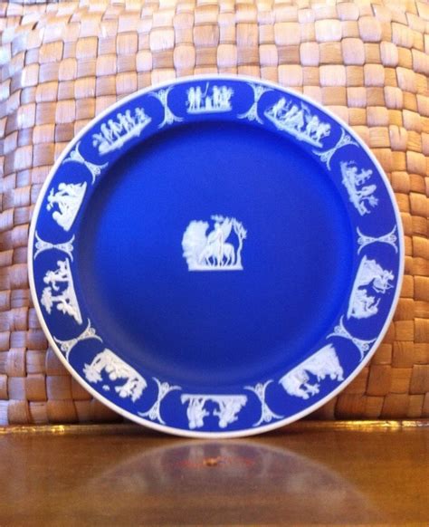 Deep Blue Wedgwood Plate With Neoclassical Pegasus and Persius - Etsy