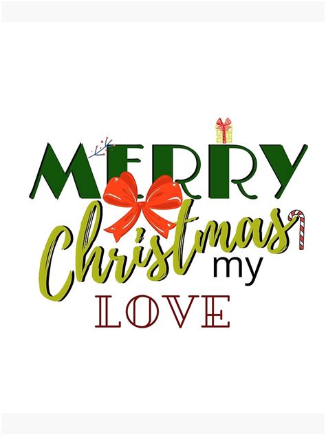 "MERRY CHRISTMAS MY LOVE" Framed Art Print for Sale by COOLKIDst | Redbubble