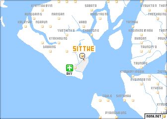 Sittwe (Myanmar) map - nona.net