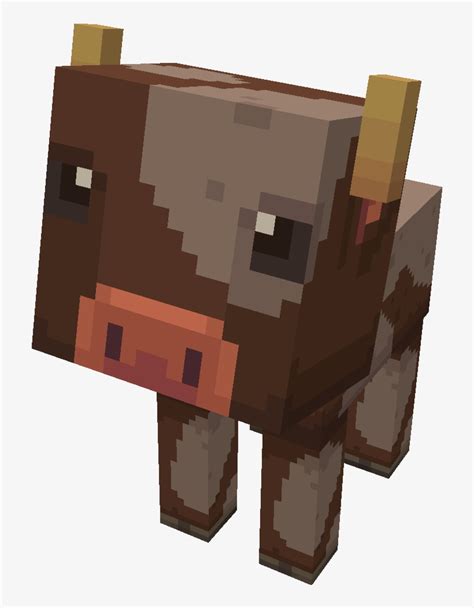 Lil' Baby Cow - Minecraft Baby Cow Png Transparent PNG - 907x1027 - Free Download on NicePNG