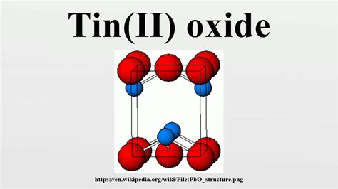 Tin(II) oxide - YouTube