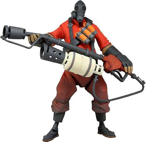 NECA Team Fortress 2 RED Series 1 The Pyro Action Figure - ToyWiz