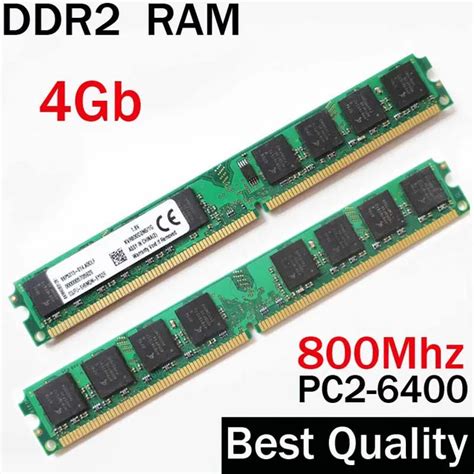 DDR2 RAM 4Gb 800 Ddr2 800Mhz 4 gb ddr2 memoria ram PC PC2 6400 / For ...