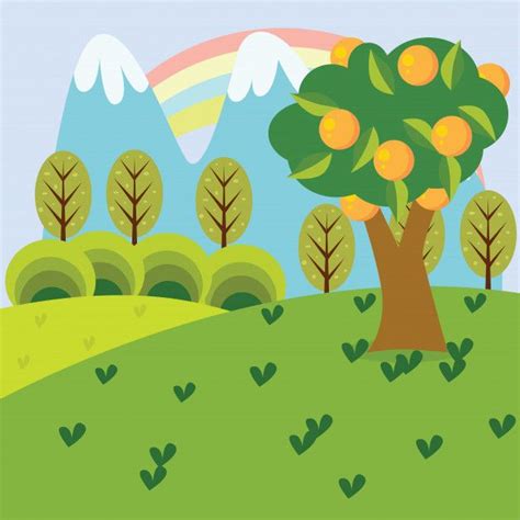 Ilustración de dibujos animados de natur... | Premium Vector #Freepik # ...