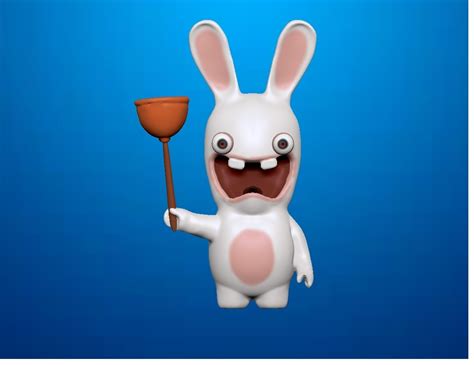 STL file Rayman raving rabbids. Classic rabbit 🐇・3D printing design to ...