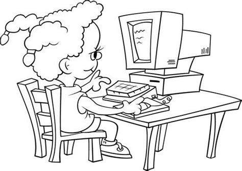 computer lab clipart black and white - Clip Art Library