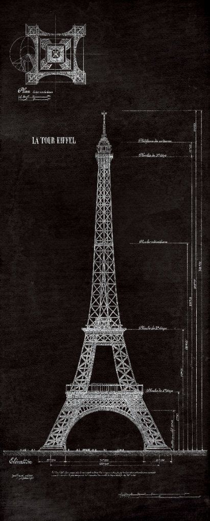 Eiffel Tower Blueprint : Vintage Eiffel Tower Blue Print Poster Print 1889 Giclee Print - Etsy ...