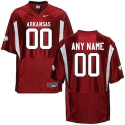 Nike Arkansas Razorbacks Custom Football Jersey - Cardinal - Unique College T-Shirts