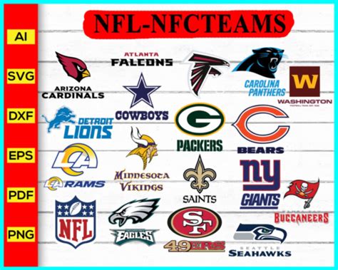 All NFL-NFC TEAMS Logo Svg, NFL logo, NFL Football Teams Logo, nfl tea ...