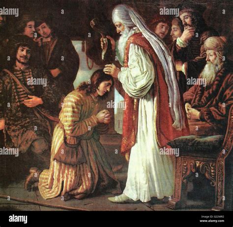 Samuel Anointing David - Jan Victors Stock Photo - Alamy